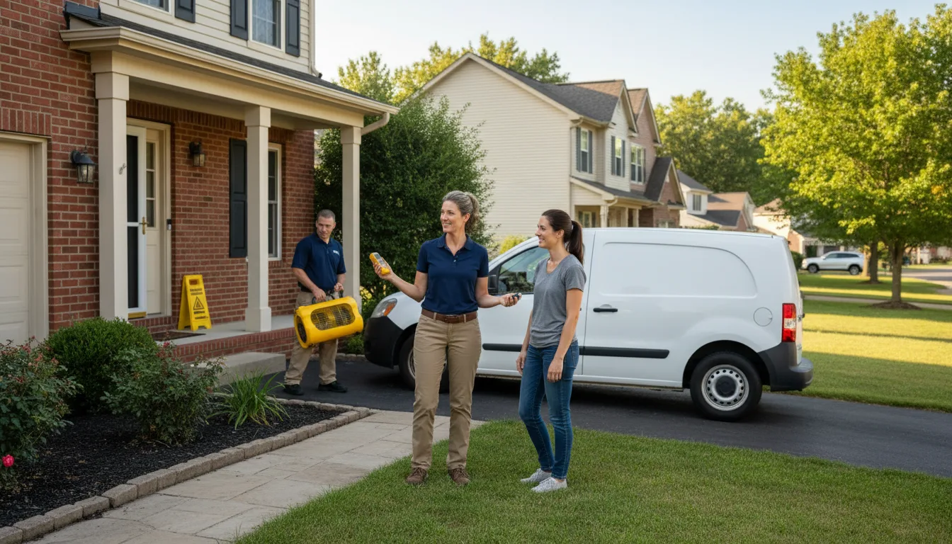 Water restoration image for Dehumidification And Cleanup Services in Hannibal, MO